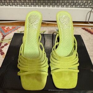 Vince Camuto Leather Suede Strappy Heels